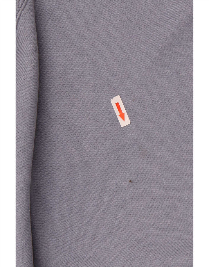 Zara Womens Oversized Hoodie Jumper UK 10 Small Blue Polyester