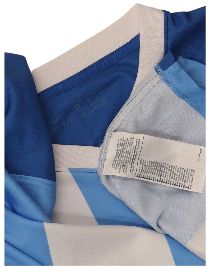 Nike Mens Dri Fit T-Shirt Top XL Blue Striped Polyester
