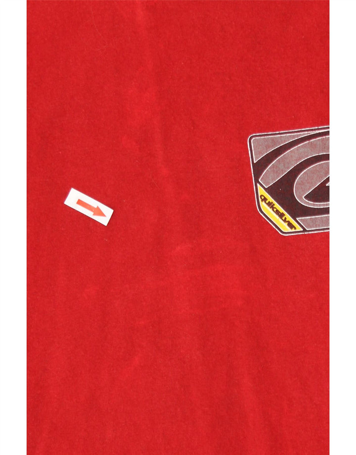 Quiksilver Mens Graphic T-Shirt Top Large Red Cotton