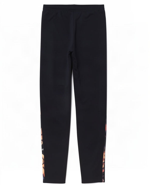 Adidas Girls Graphic Leggings 13-14 Years Navy Blue Polyester