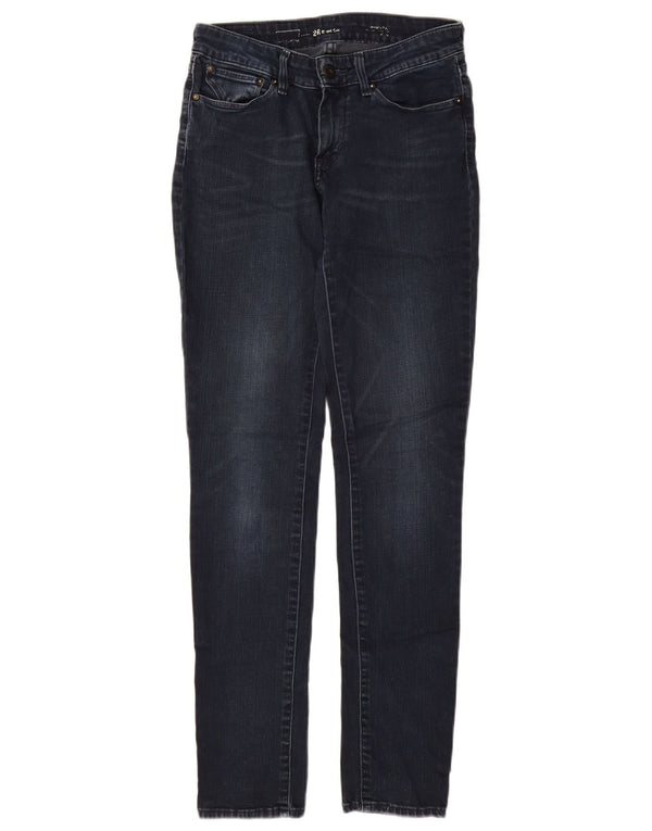 LEVI'S Womens Demi Curve Skinny Jeans W26 L32 Navy Blue Cotton