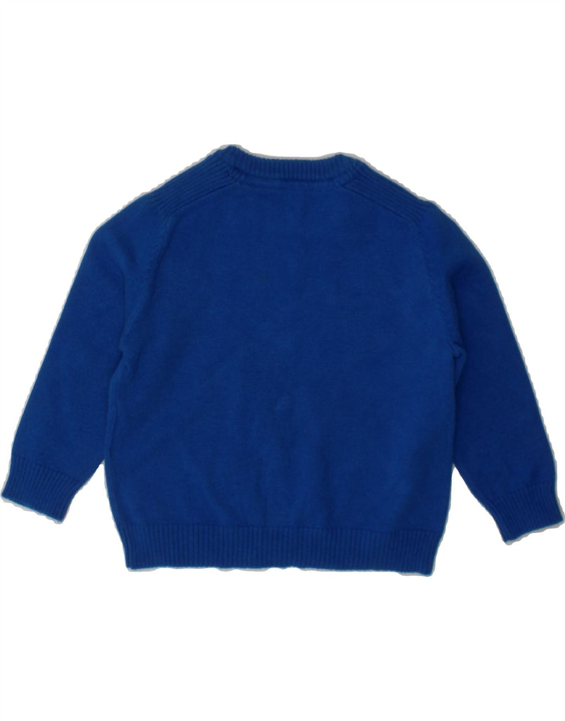 GUESS Baby Boys Crew Neck Jumper Sweater 6-9 Months Blue Cotton Vintage Guess and Second-Hand Guess from Messina Hembry 