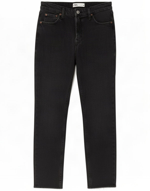 Zara Womens Slim Jeans EU 36 Small W26 L26 Black Cotton
