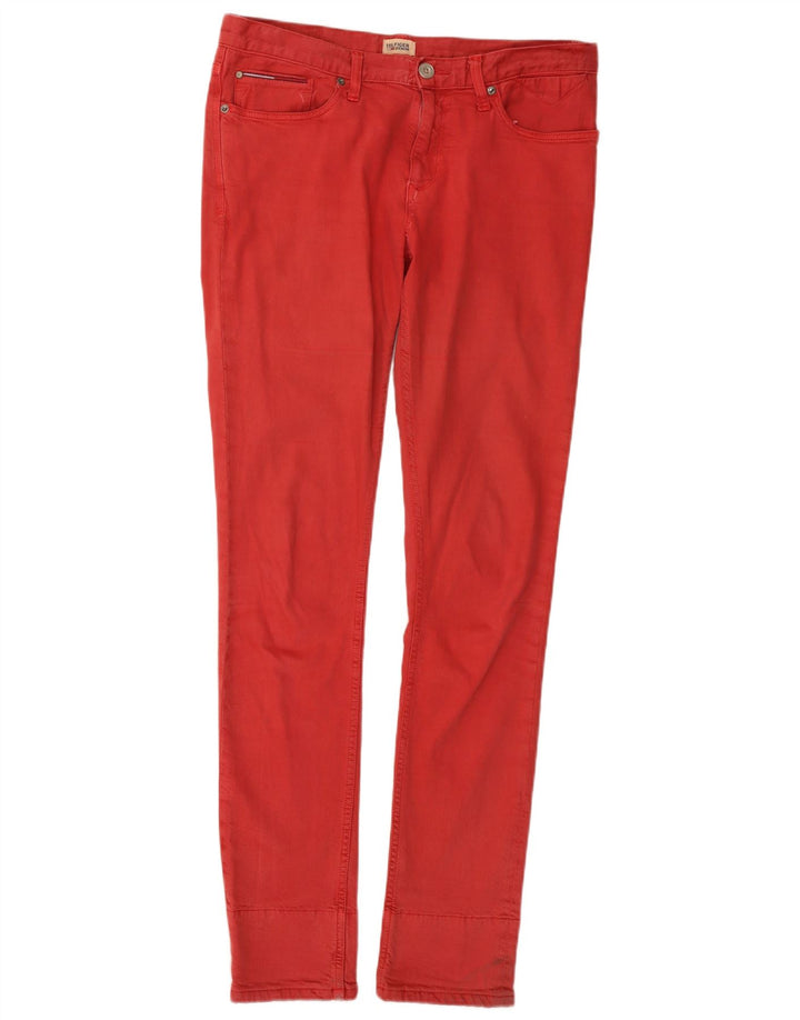 Tommy Hilfiger Mens Slim Jeans Medium W32 L34 Red