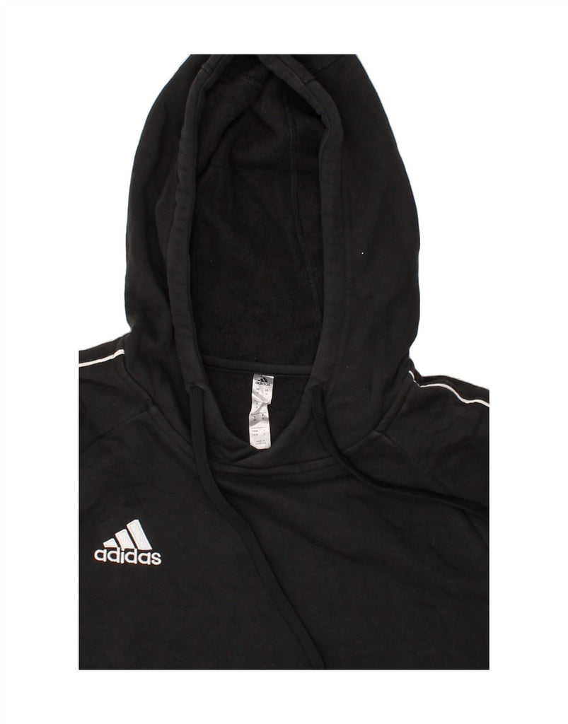 ADIDAS Mens Graphic Hoodie Jumper Medium Black Cotton | Vintage Adidas | Thrift | Second-Hand Adidas | Used Clothing | Messina Hembry 