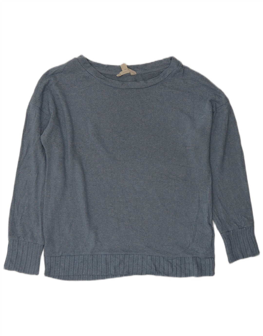 MARKS & SPENCER Womens Oversized Boat Neck Jumper Sweater UK 10 Small Blue
