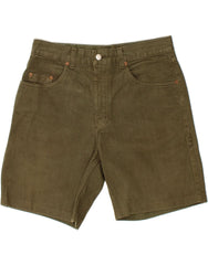 MUSTANG Mens Denim Shorts W33 Medium Green Cotton