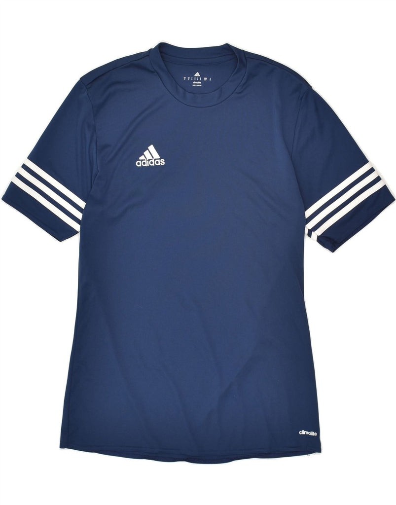 ADIDAS Mens Climalite T-Shirt Top Small Navy Blue | Vintage Adidas | Thrift | Second-Hand Adidas | Used Clothing | Messina Hembry 