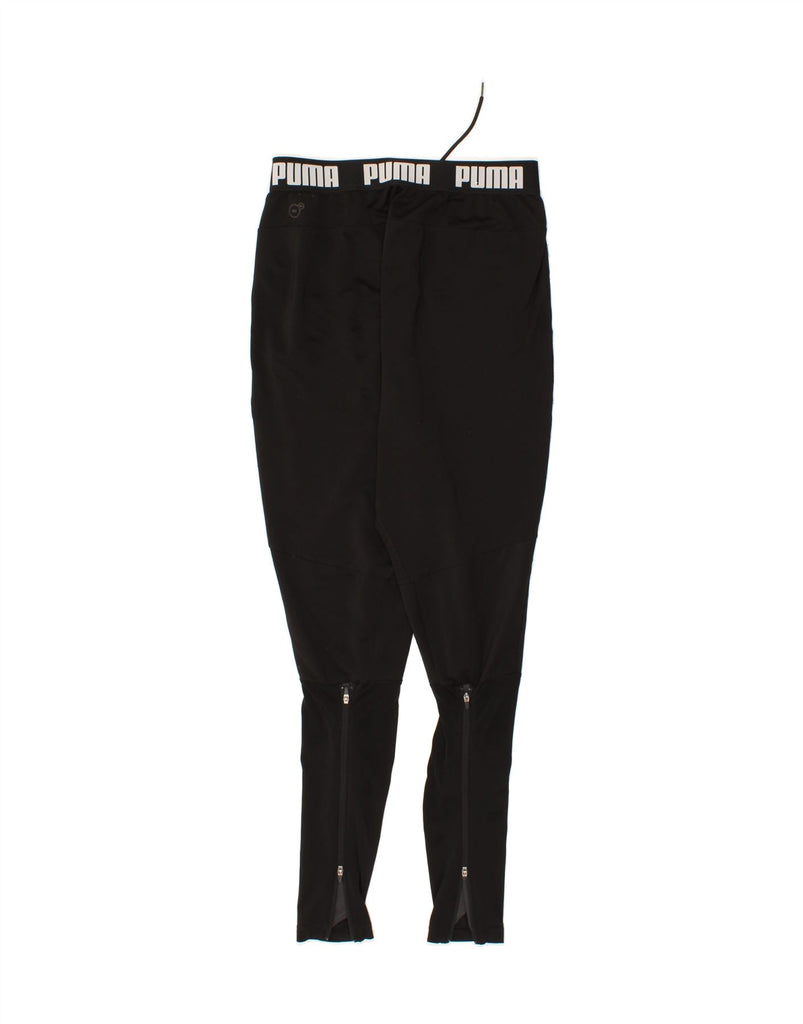 PUMA Mens Graphic Tracksuit Trousers Small Black Polyester Vintage Puma and Second-Hand Puma from Messina Hembry 