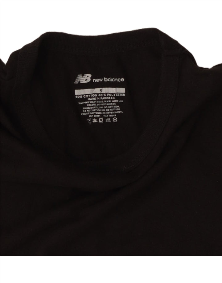 NEW BALANCE Mens T-Shirt Top Small Black Cotton Vintage New Balance and Second-Hand New Balance from Messina Hembry 
