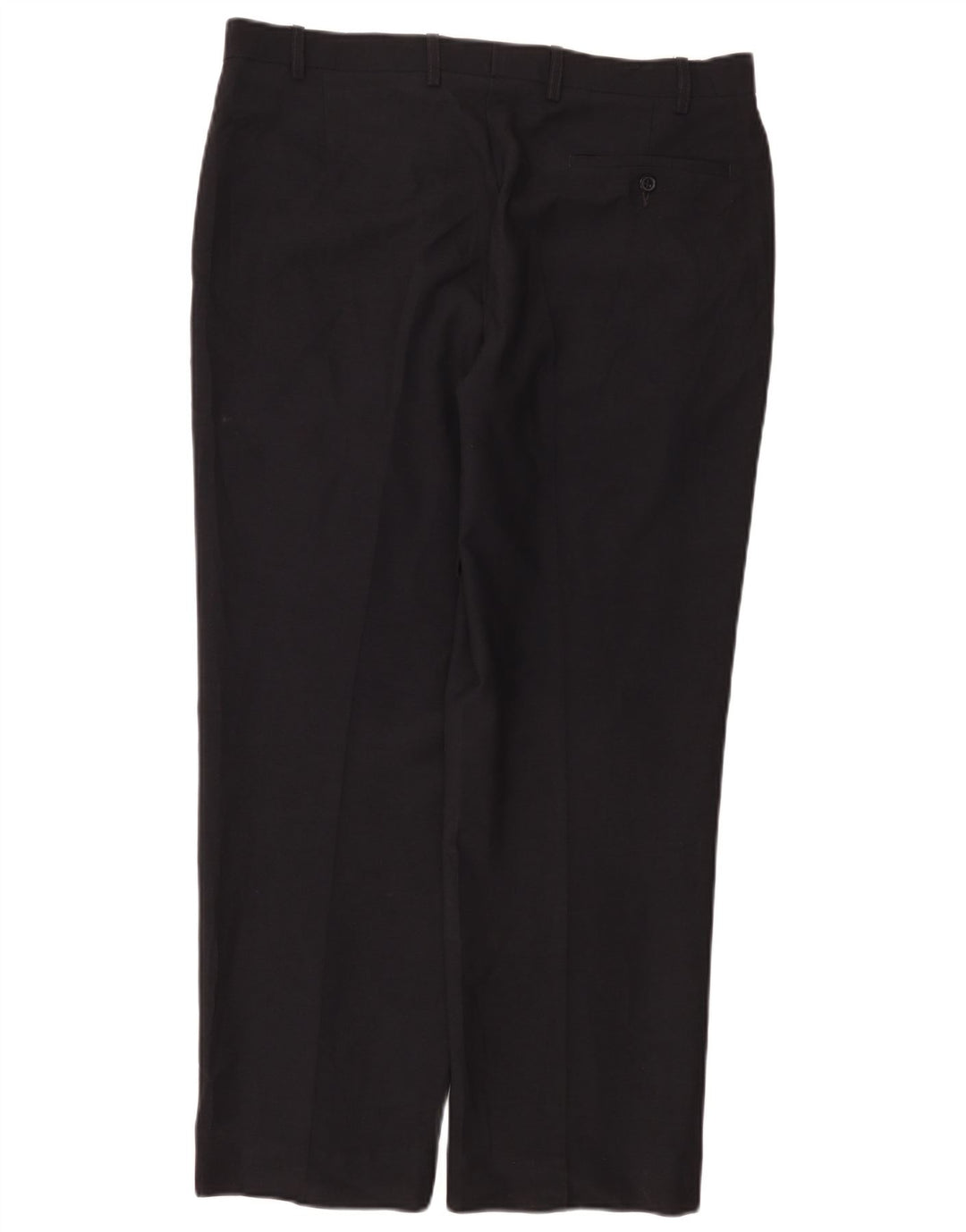 Marks & Spencer Mens Tailored Straight Suit Trousers W36 L29 Navy Blue