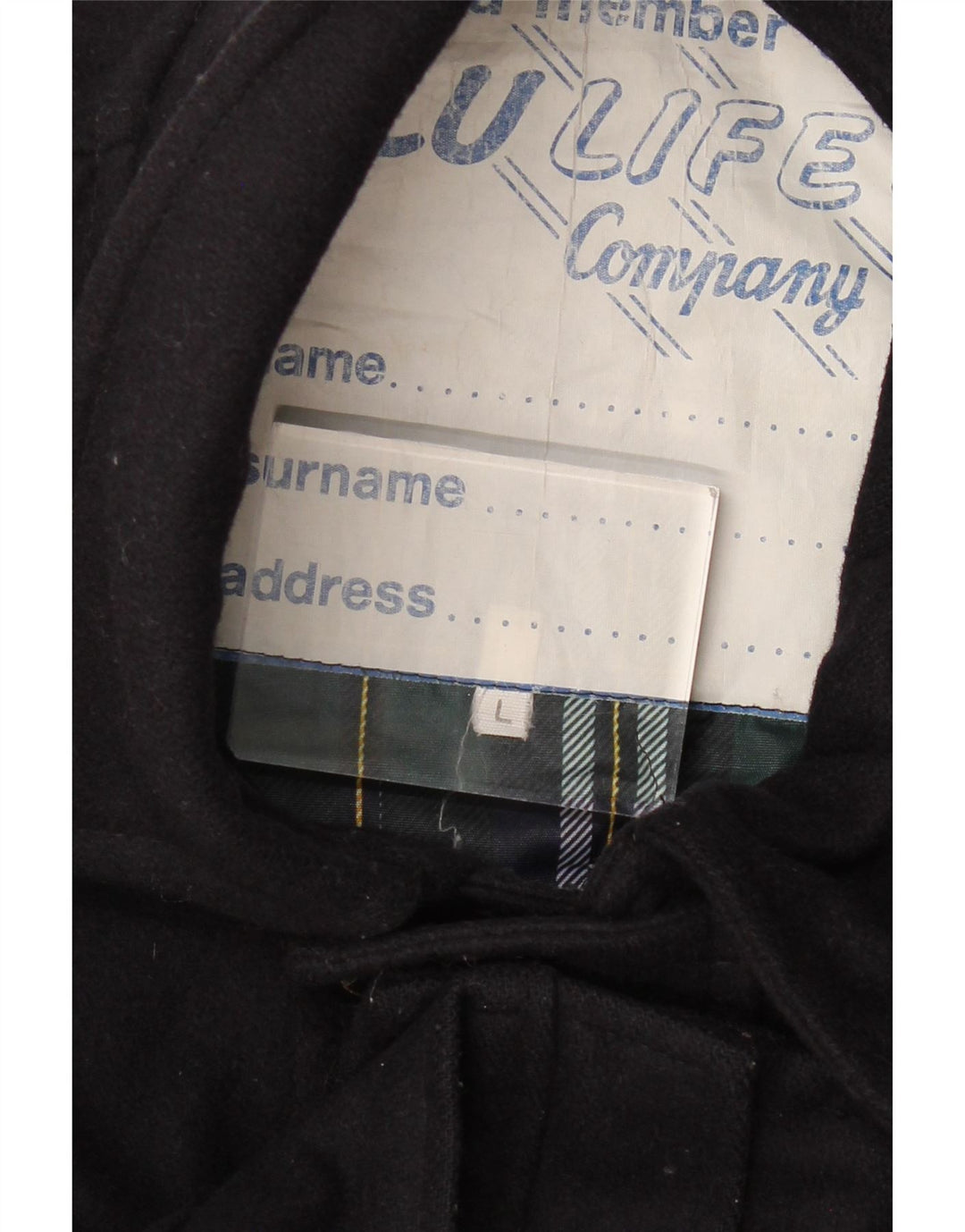 VINTAGE Mens Bomber Jacket UK 40 Large Navy Blue