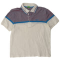 Hugo Boss Mens Polo Shirt Medium White Colourblock Cotton