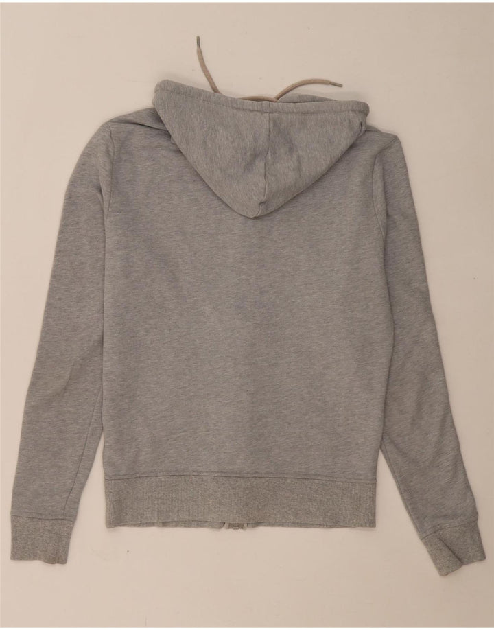 TOMMY HILFIGER Mens Graphic Zip Hoodie Sweater Small Grey Cotton