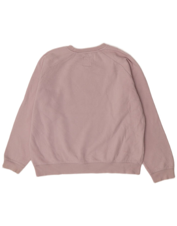 Crew Clothing Womens Sweatshirt Jumper UK 16 Large Pink Cotton