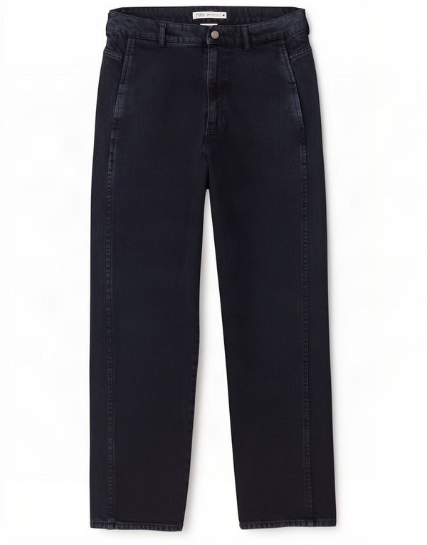 Zara Womens Tapered Jeans EU 38 Small W28 L30 Navy Blue