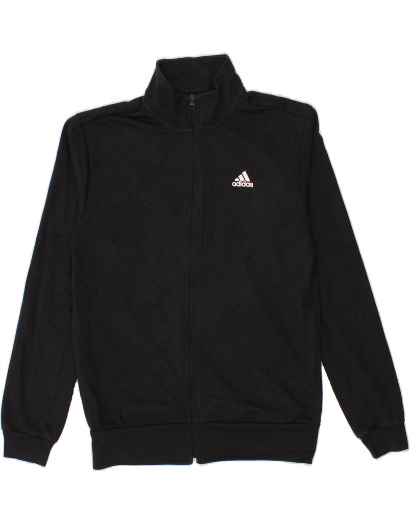 ADIDAS Mens Aeroready Graphic Tracksuit Top Jacket Small Black Polyester | Vintage Adidas | Thrift | Second-Hand Adidas | Used Clothing | Messina Hembry 