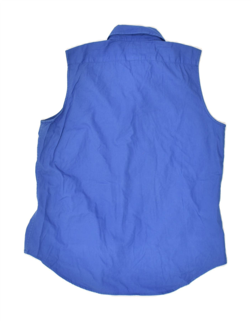 RALPH LAUREN Boys Sleeveless Shirt 11-12 Years Blue Cotton | Vintage Ralph Lauren | Thrift | Second-Hand Ralph Lauren | Used Clothing | Messina Hembry 