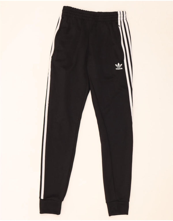 Adidas Mens Tracksuit Trousers Joggers XS Black Polyester