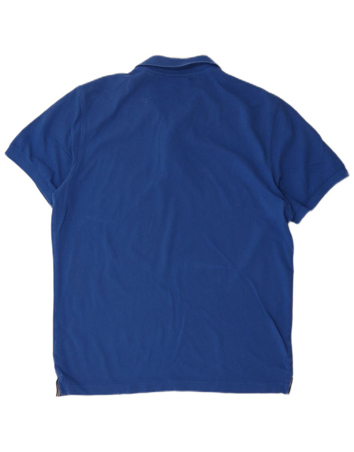 Gant Mens Polo Shirt Large Blue Cotton