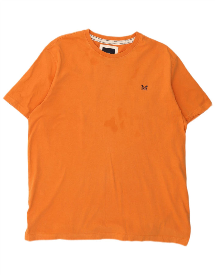J. Crew Mens T-Shirt Top XL Orange Cotton