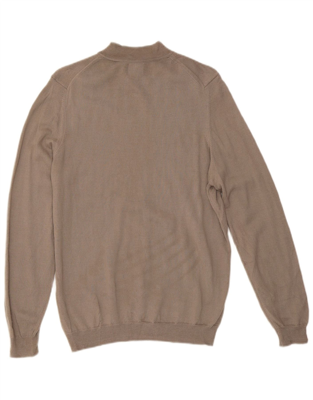 Zara Womens Crew Neck Jumper Sweater UK 14 Medium Brown