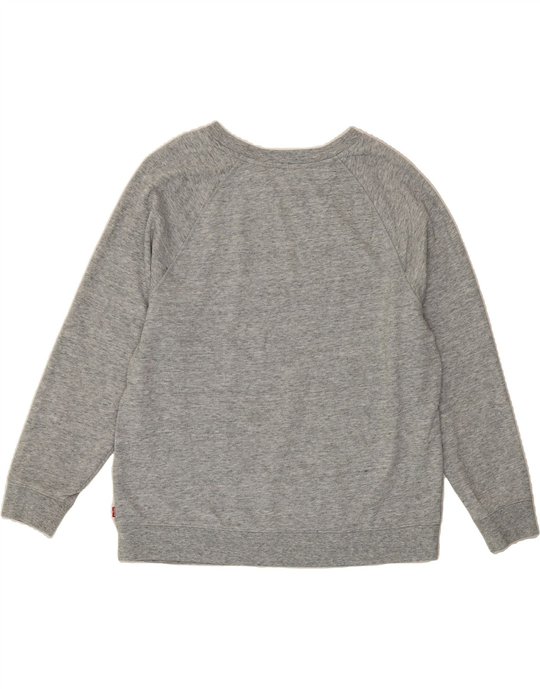 LEVI'S Womens Graphic Sweatshirt Jumper UK 18 XL Grey Cotton Vintage Levi's and Second-Hand Levi's from Messina Hembry 