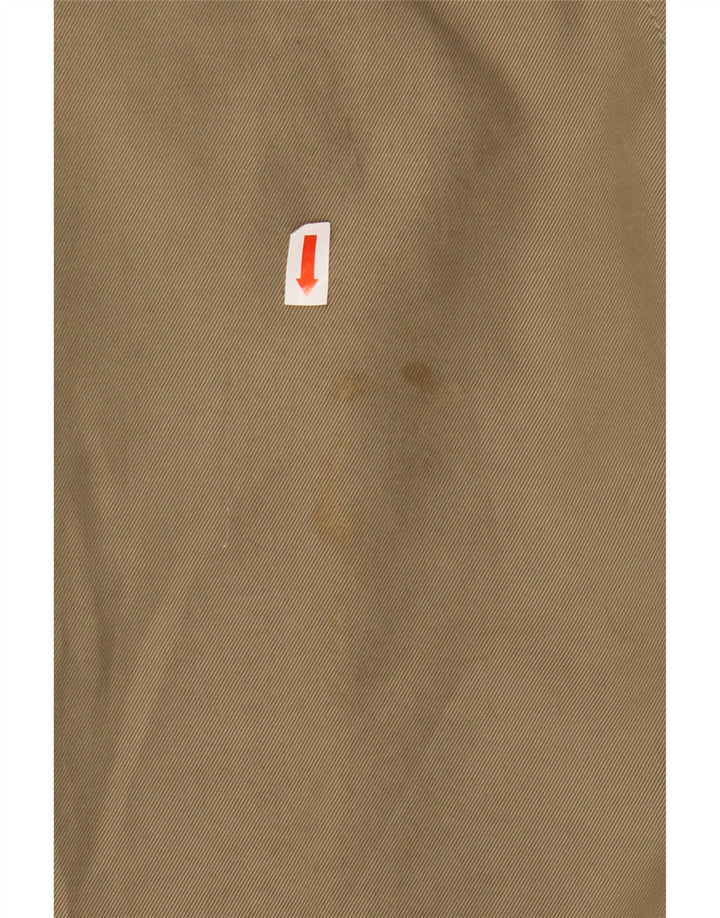 Jaeger Mens Loose Fit Overcoat UK 38 Medium Beige Cotton