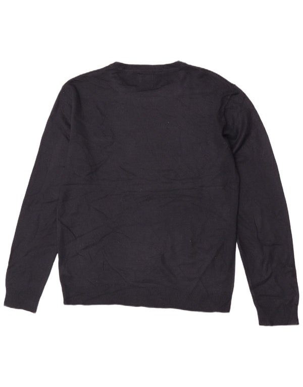 Pierre Cardin Mens Crew Neck Jumper Sweater XL Navy Blue Acrylic