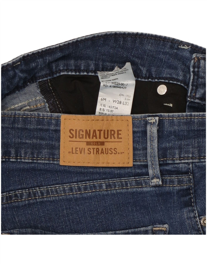 Levi's Womens Signature Straight Jeans US 6 Medium W28 L32 Navy Blue