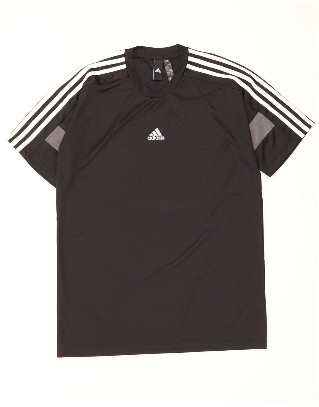 Adidas Mens Aeroready T-Shirt Top Medium Black Colourblock Polyester