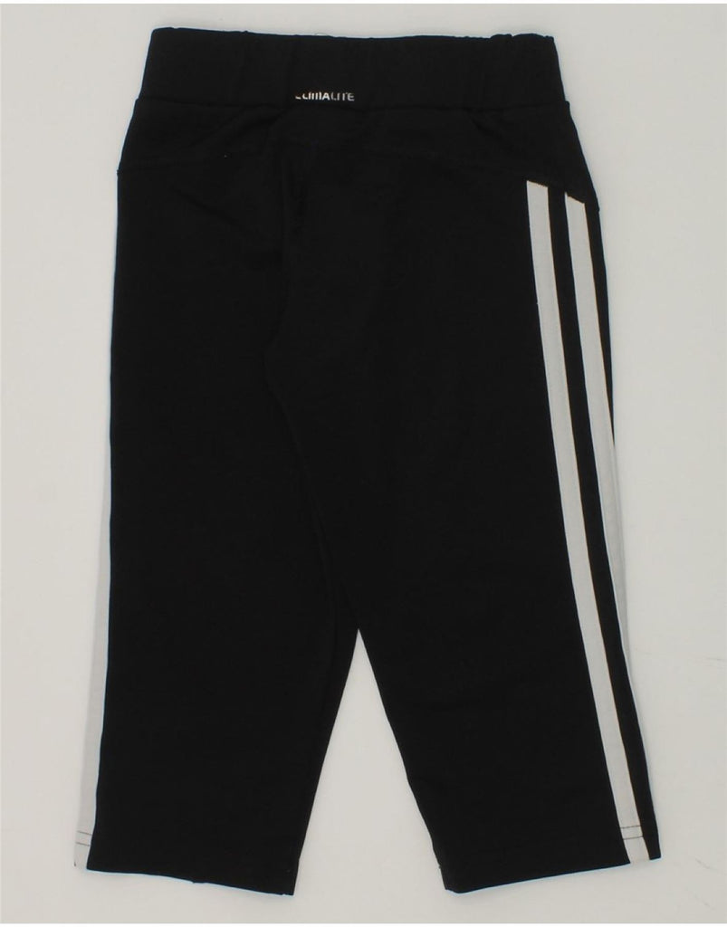 ADIDAS Girls Climalite Tracksuit Trousers 5-6 Years Black Polyester | Vintage Adidas | Thrift | Second-Hand Adidas | Used Clothing | Messina Hembry 