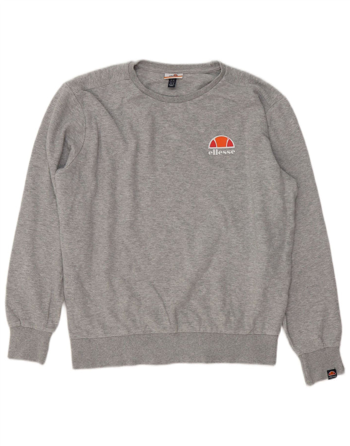 Ellesse Mens Sweatshirt Jumper Large Grey Cotton