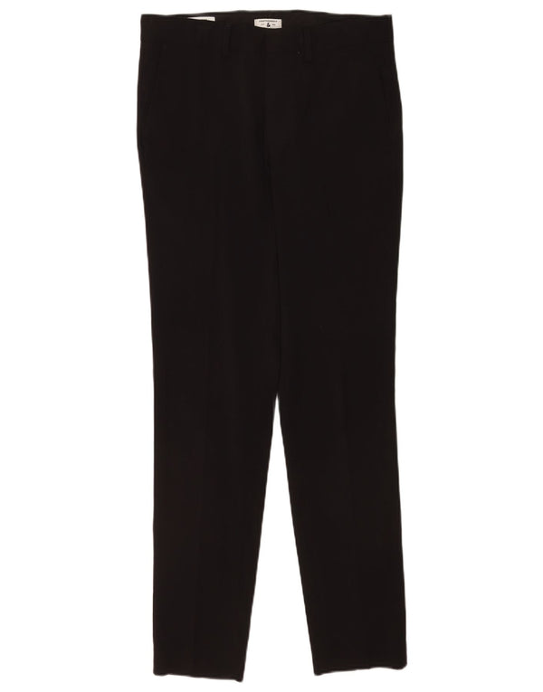 Jack & Jones Mens Slim Chino Trousers W30 L32 Black Polyester