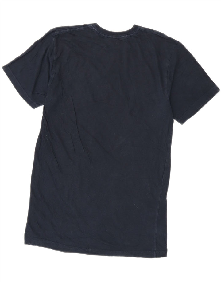 Hard Rock Cafe Mens Malta Graphic T-Shirt Top Small Navy Blue