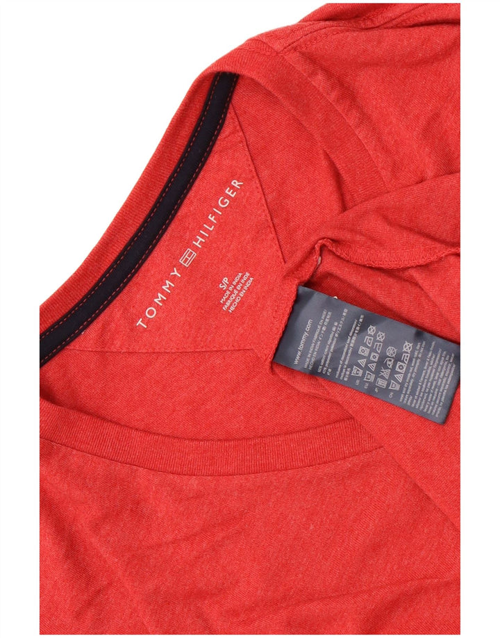 Tommy Hilfiger Mens T-Shirt Top Small Red Cotton