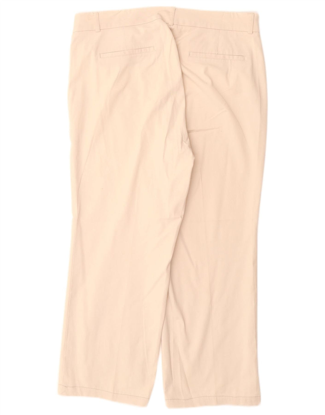 DOCKERS Womens Petite Crop Casual Trousers US 12 Large W34 L26 Beige