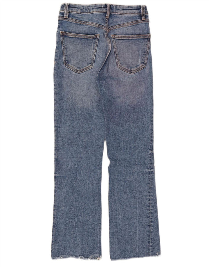 Zara Womens Bootcut Jeans EU 34 2XS W24 L24 Blue Cotton