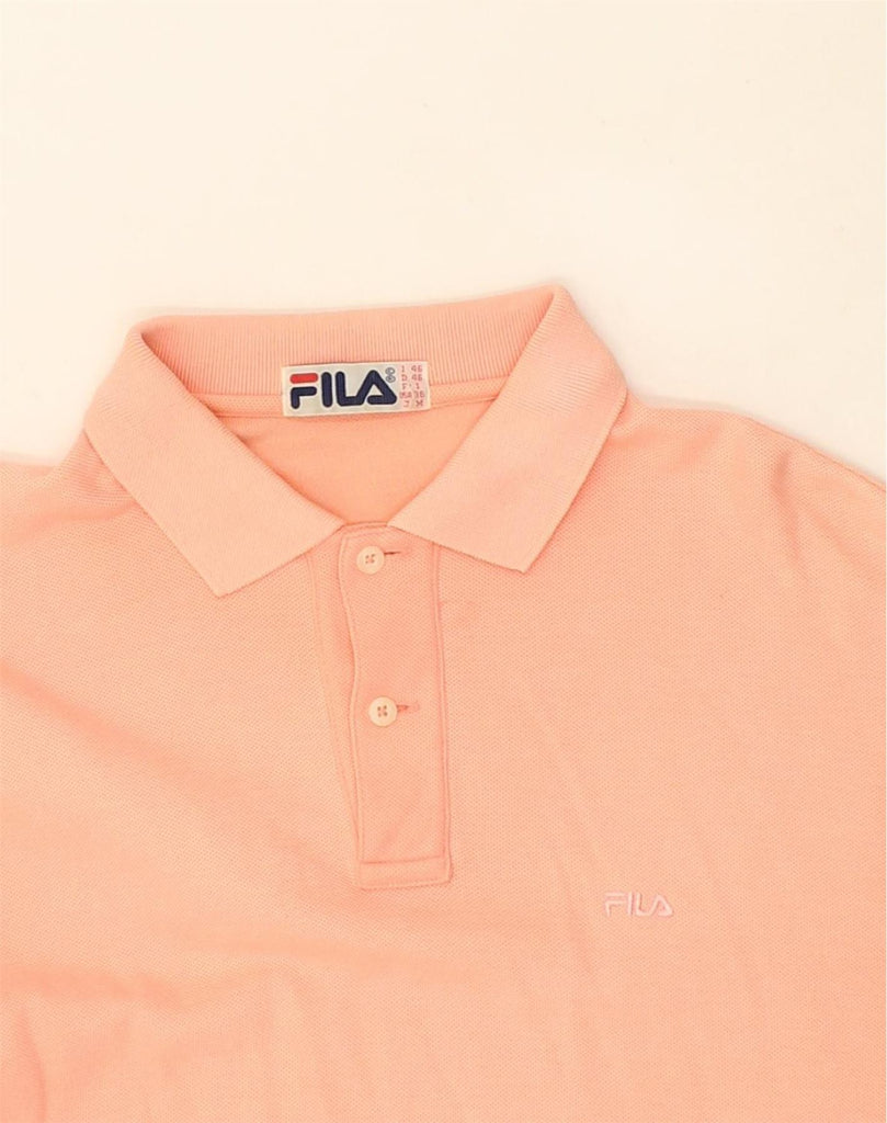 FILA Mens Polo Shirt IT 46 Small Orange Cotton | Vintage Fila | Thrift | Second-Hand Fila | Used Clothing | Messina Hembry 