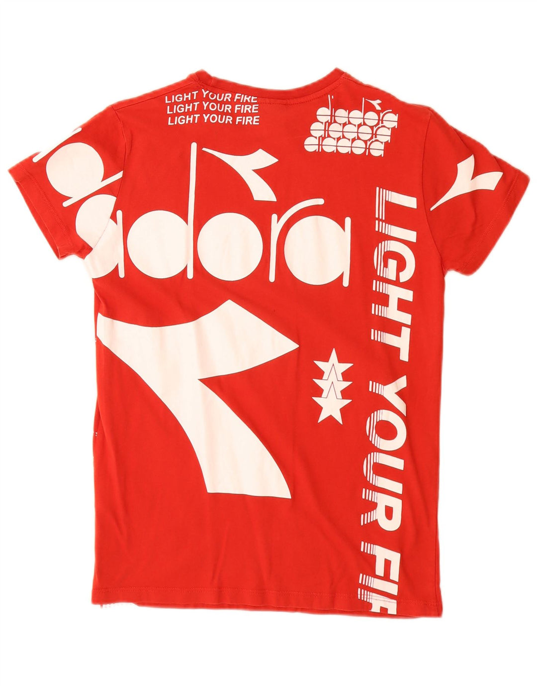 Diadora Boys Graphic T-Shirt Top 13-14 Years Red
