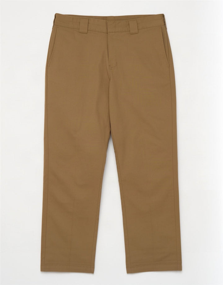Dickies Mens Straight Chino Trousers W33 L32 Beige Polyester
