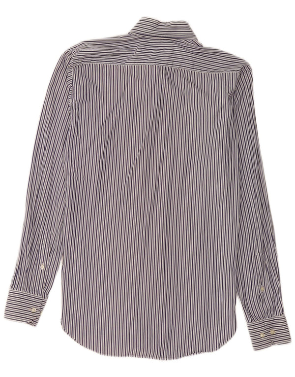 Etro Mens Shirt Small Blue Pinstripe