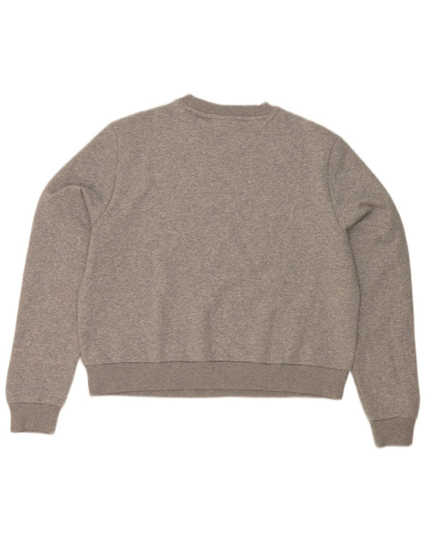 Reebok Womens Sweatshirt Jumper UK 16 Large Grey Cotton