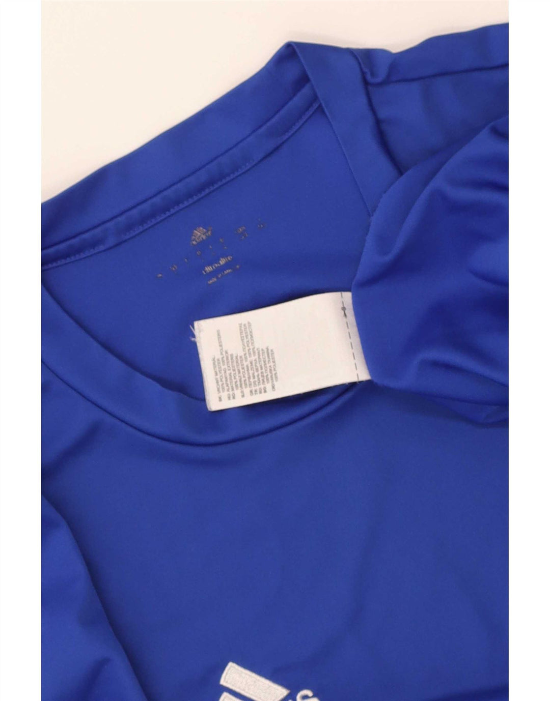 Adidas Mens Climalite T-Shirt Top Medium Blue Polyester