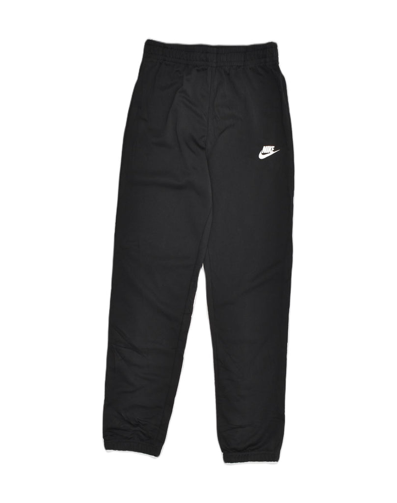 NIKE Girls Tracksuit Trousers 10-11 Years Large Black Polyester | Vintage Nike | Thrift | Second-Hand Nike | Used Clothing | Messina Hembry 