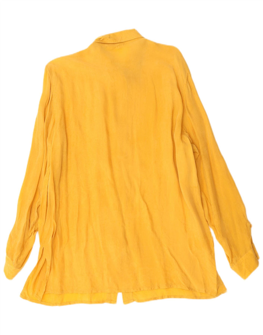Citylife Womens Oversized Shirt Blouse IT 42 Medium Yellow