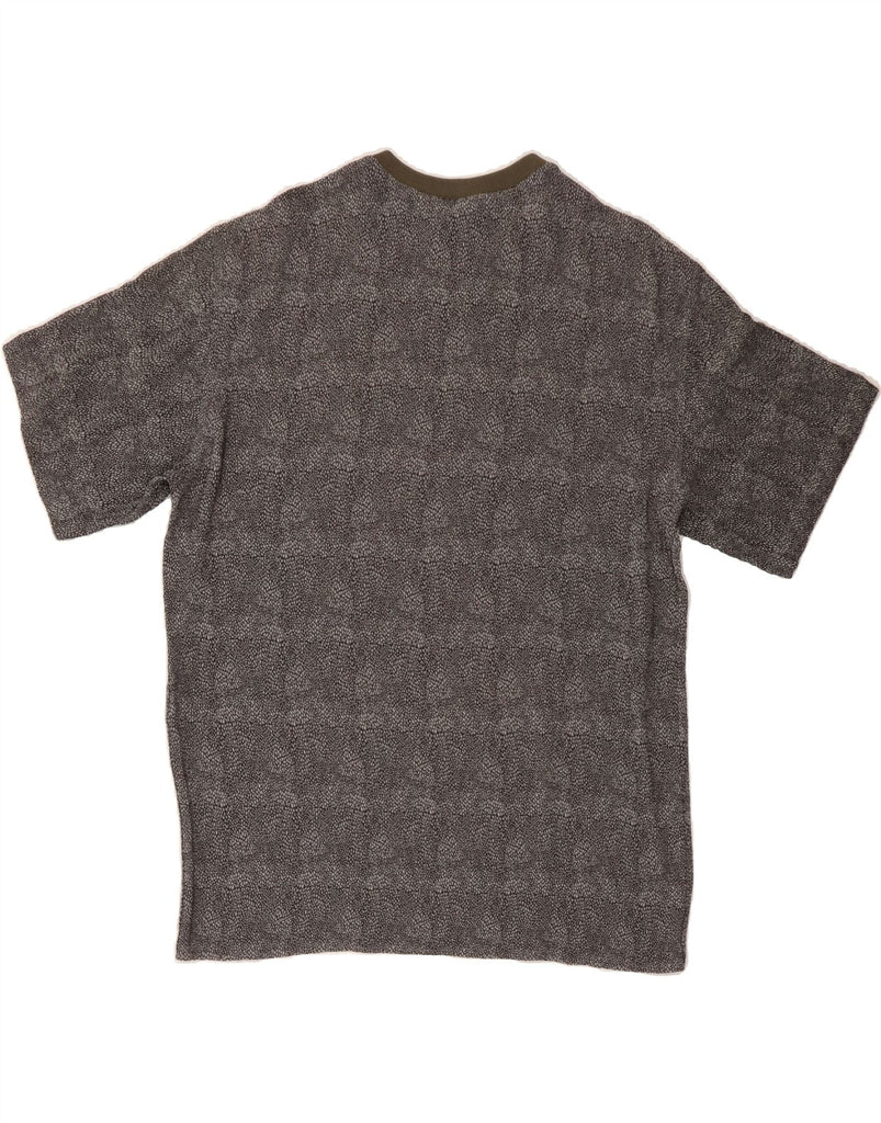 GIAN MARCO VENTURI Mens T-Shirt Top Large Grey Spotted Vintage Gian Marco Venturi and Second-Hand Gian Marco Venturi from Messina Hembry 