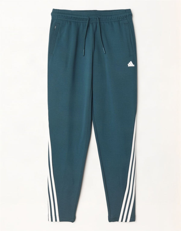 Adidas Girls Tracksuit Trousers 13-14 Years Green Cotton
