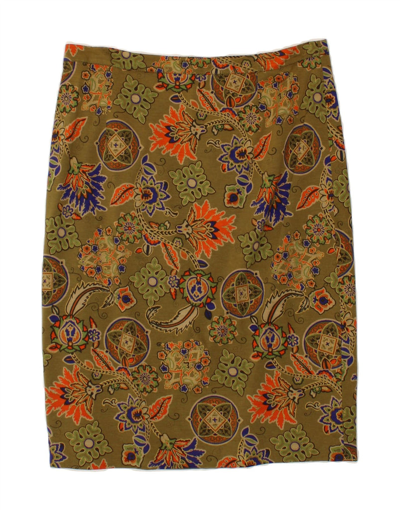 LUISA SPAGNOLI Womens 2 Piece Skirt Set IT 52 2XL W34  Khaki Floral Vintage Luisa Spagnoli and Second-Hand Luisa Spagnoli from Messina Hembry 