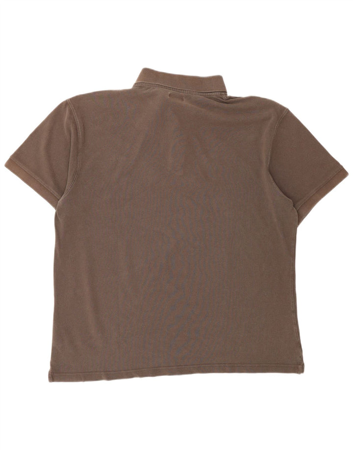 Marlboro Classics Mens Polo Shirt 2XL Brown Cotton